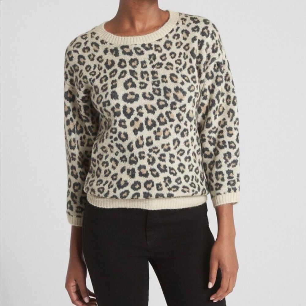 Gap Leopard Print Sweater